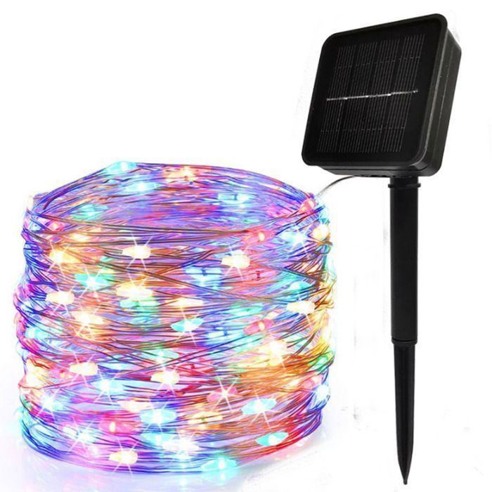 MTEVOTX Lumineuse Solaire Extérieure , Guirlande Solaire,22m 200 LED 8 Modes, Pour Jardin