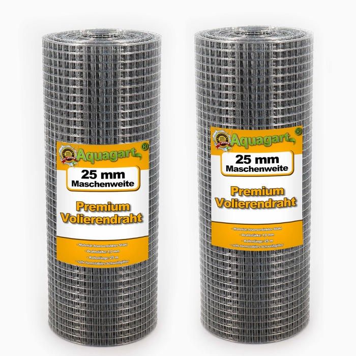 50m x 0 5 m grillage pour volière grille métallique galvanisé à chaud 25mm