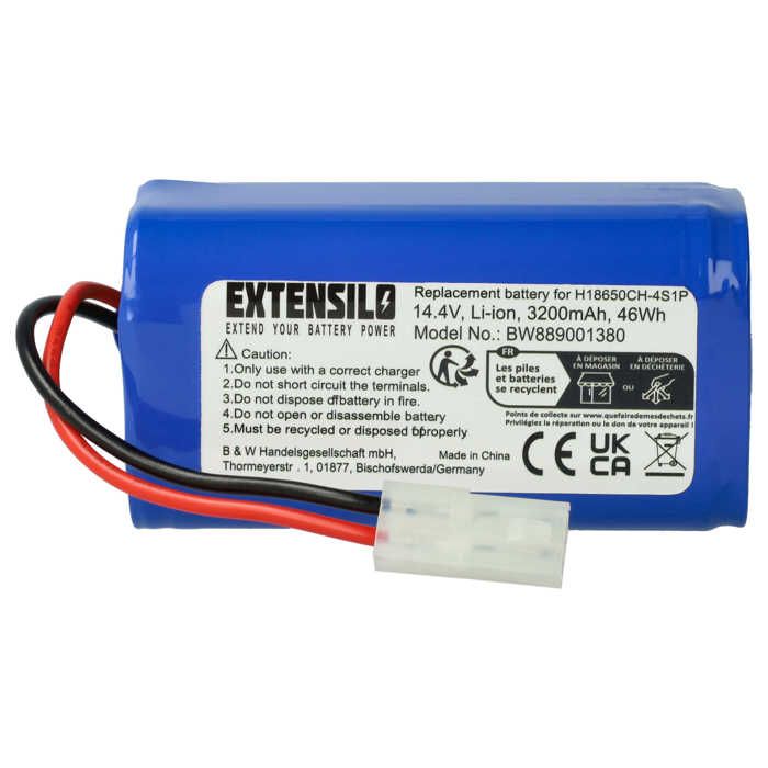 Batterie Melasta 14.4V 5200mAh Pour Robots Aspirateurs - Compatible Proscenic, Viomi, Uoni