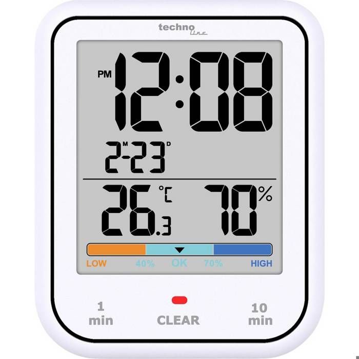 Techno Line WT380 Duschtimer Apple Watch blanc numérique