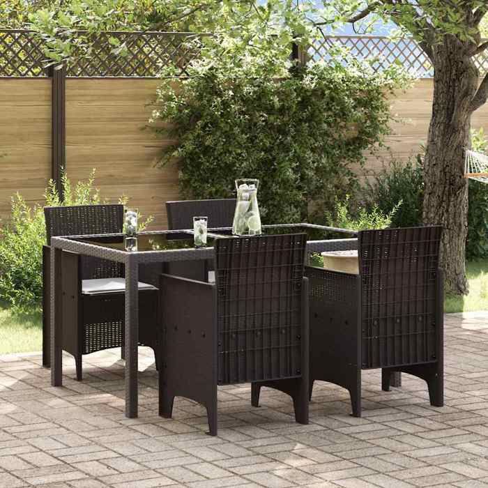 vidaXL Chaises de Jardin Poly Rattan - vue 2