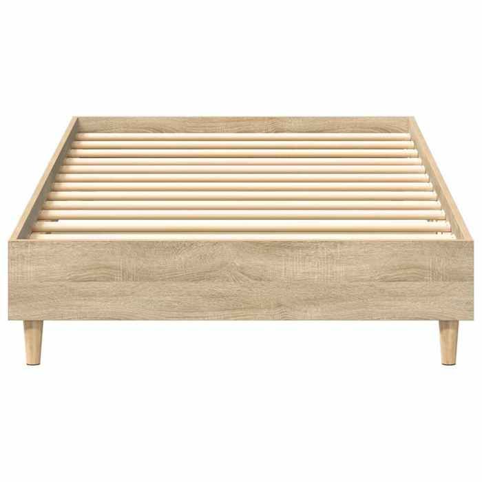 BURKE* Lit simple 75x190 cm Structure de lit classique sans matelas chêne sonoma 75x190 cm - LL8144