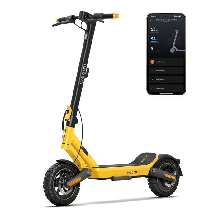 Trottinette Électrique Xiaomi Mi Scooter 6 Ultra GL Jaune