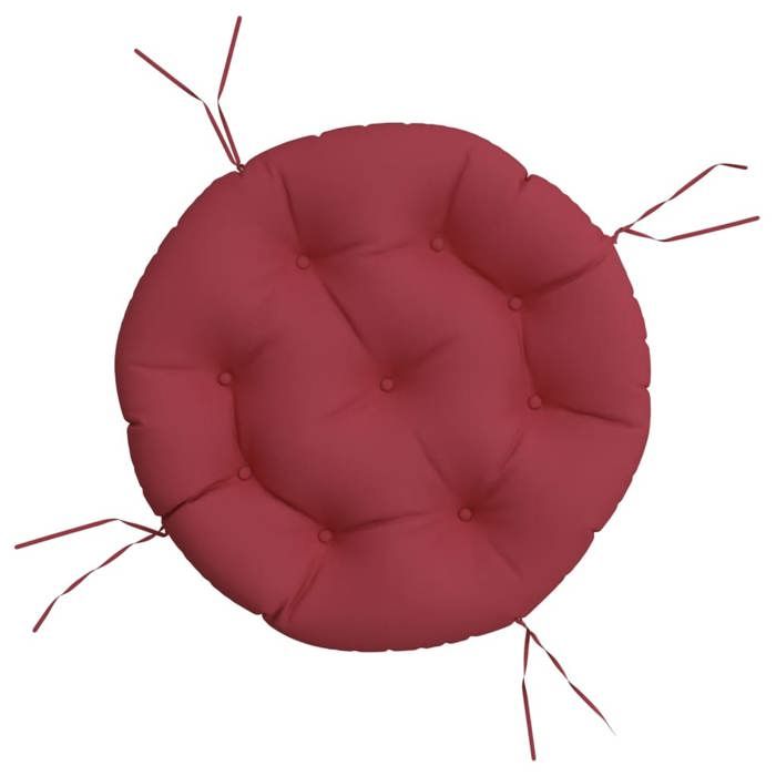 Moderne Coussin rond rouge bordeaux Ø 60 x11 cm tissu oxford Décoration de chaises & canapés @EU54557