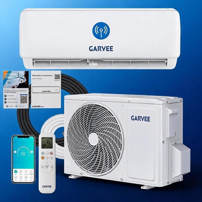 Climatiseur split mural 24000 BTU (72 kW) – Full Inverter A++ – Chauffage et refroidissement – Ultra-silencieux 19 dB