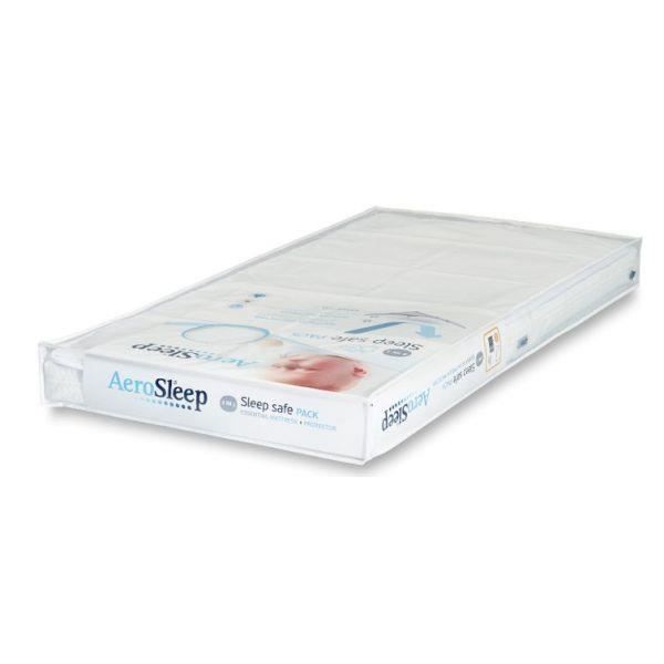 AEROSLEEP ESSENTIAL Pack 140 x 70cm matériaux innovants avec une structure ouverte Blanc Matelas en Airfelt Matelas et protège-matelas 