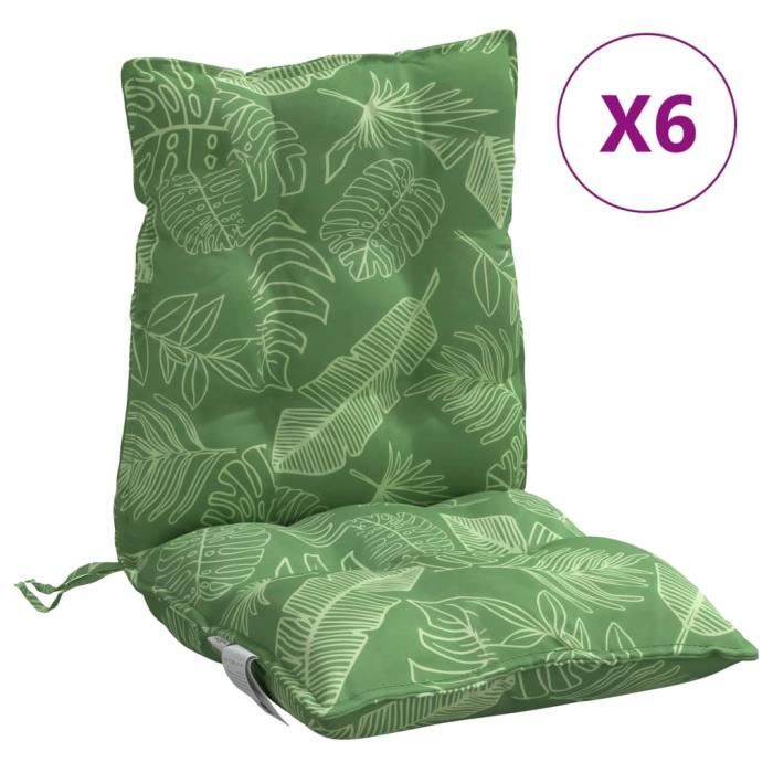 Coussins de chaise à dossier haut lot de 2 anthracite | Leroy Merlin