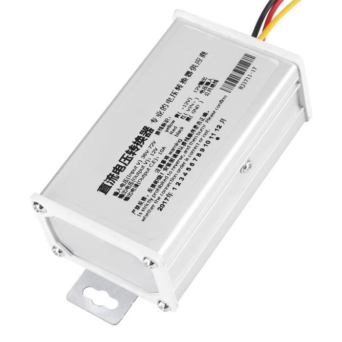Convertisseur DC-DC 10V-60V vers 5V 5A 25W - Alimentation Voiture - Protection (Surtension/Surintensité/Court-Circuit) - pour Camion, Moto, Bateau, Drone, PC, LED, Arduino
