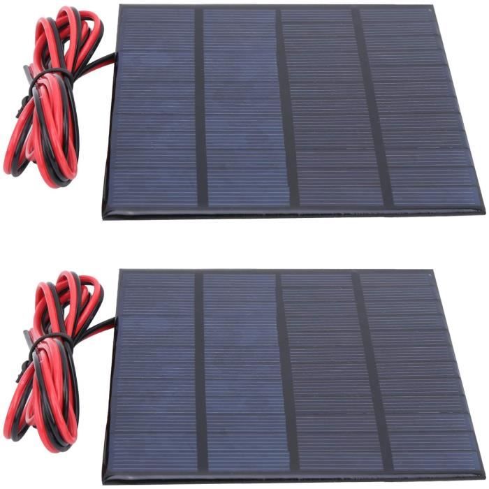 Panneau Solaire Portable Monocristallin 6V 10W - Efficacité 24%, Sortie USB, étanche IP65, Avec Ventouses