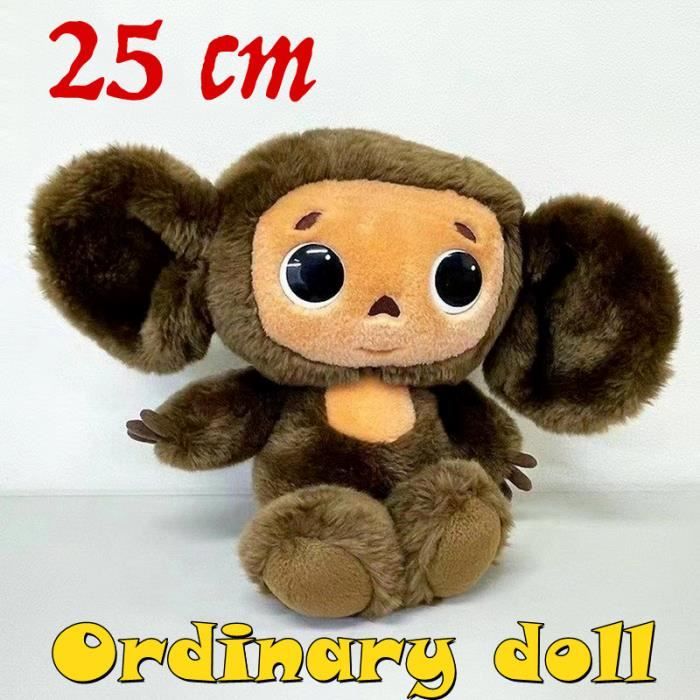 25 cm - Peluche Cheburashka pour enfants, Jouet à grandes oreilles, Singe,  Dessin animé russe, Kawaii, Pour a