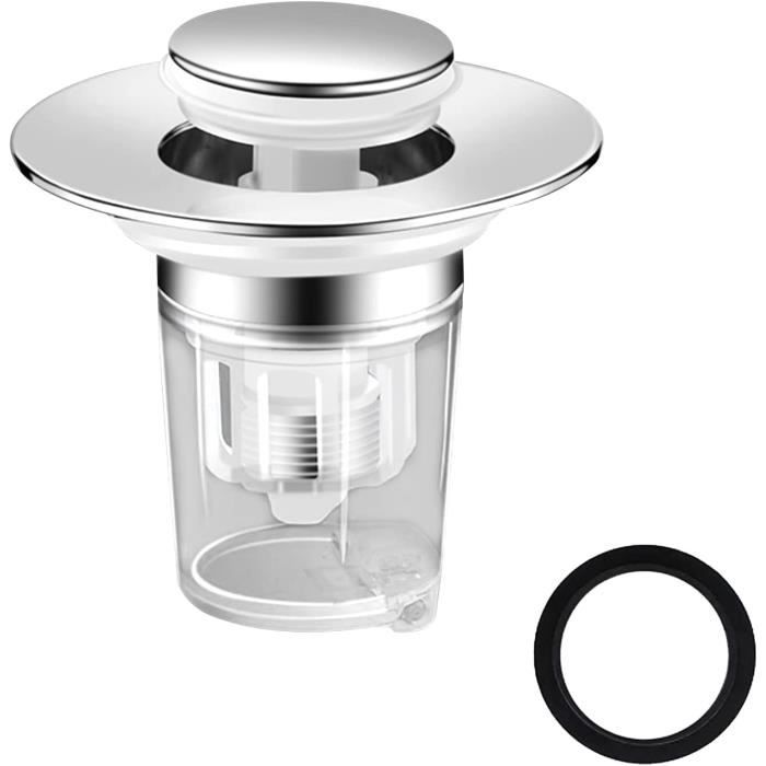 Lot De 3 Bondes Lavabo HASLED - Réglables En Hauteur, Étanchéité Parfaite - Universelles Pour Évier & Bidet