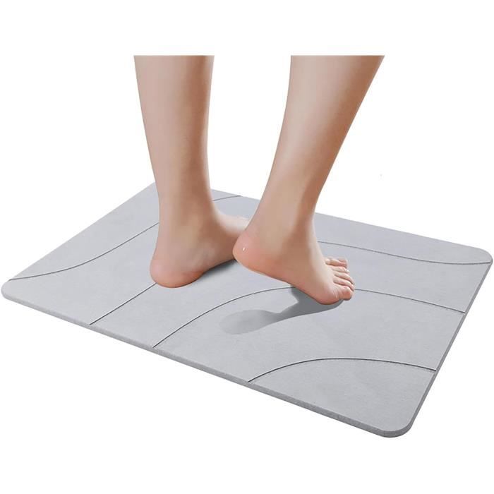 Diatomite Stone Tapis De Bain En Pierre, Antidérapant, Super Absorbant, À Séchage Rapide