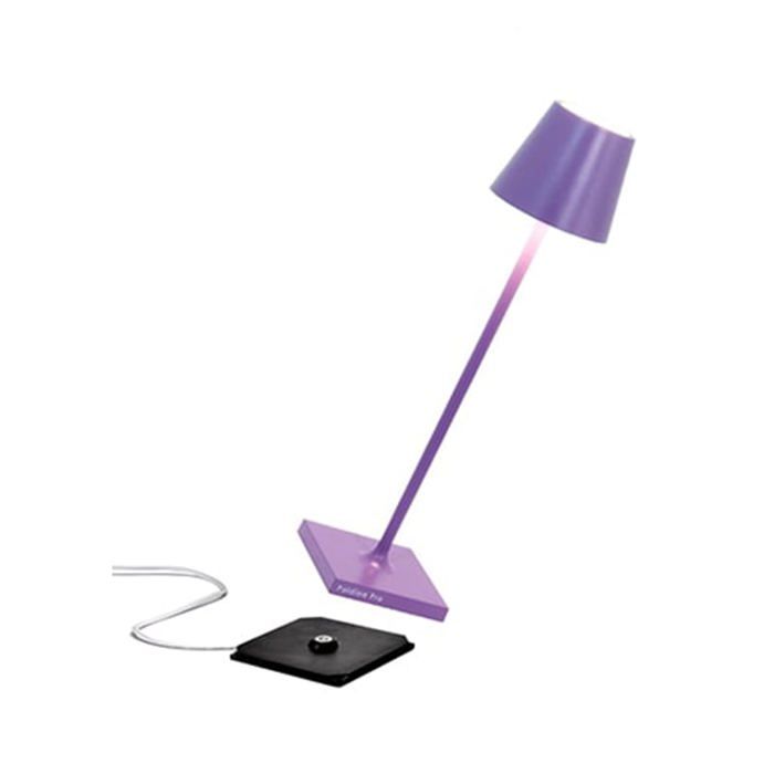 Lampe de table LED - Poldina Pro Micro - rechargeable - dimmable - IP65 (Lilas)