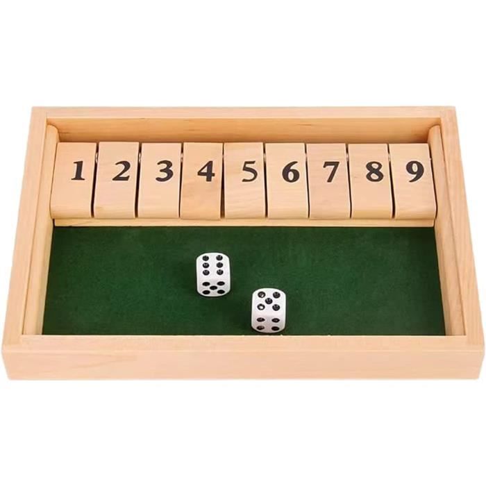 Plateau à Dés Octogonal En Bois Massif - Pour Jeux De Société, RPG Et Soirées - Élégant Et Anti-dispersion - 11