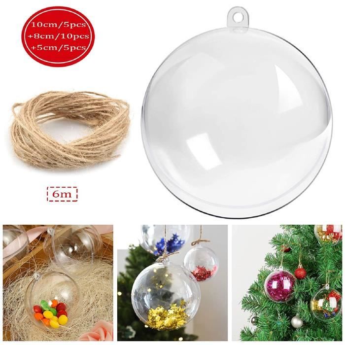 Comment Decorer Une Boule De Noel Transparente Boule De Noel Transparente A Remplir Achat Vente Pas Cher