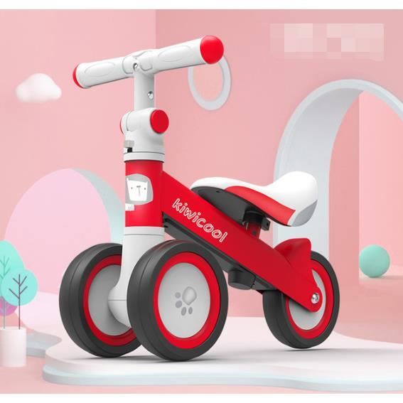 Tricycle Sans Pedale Velo D Enfants Reglable Cadeaux Vehicule Pour Enfants Jeux Jouets De 1 A 3 Ans Rouge Achat Vente Tricycle Cdiscount