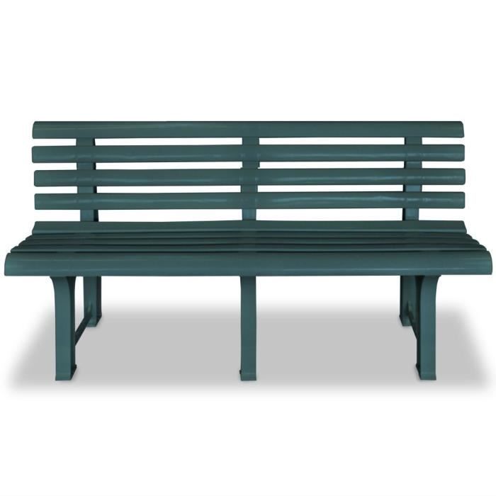 Bancs D Exterieur Banc De Jardin 145 5 X 49 X 74 Cm Plastique Vert Achat Vente Banc D Exterieur Bancs D Exterieur Banc De Cdiscount