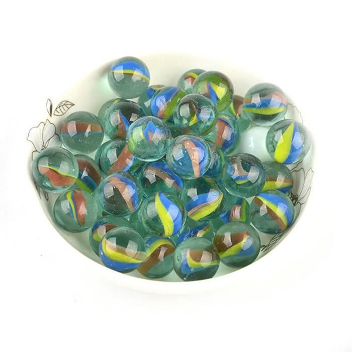 16 mm 50pcs verre billes marbres billes de verre jouets enfants