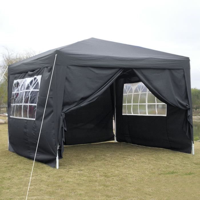 Tonnelle Auvent Mobile Homdox 3 X 3m Tente Tonnelle Pliante Polyester Auvent Camping