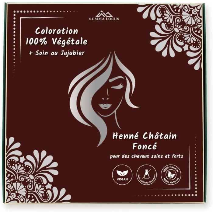 Lot De 10 Boîtes De Henné Châtain Pour Cheveux - NEUF | Hennedrog Type 4087