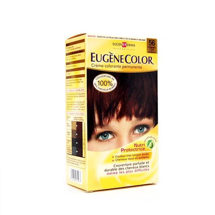 Eugène Color Les Naturelles Crème Colorante Permanente n°56 Châtain Clair Auburn
