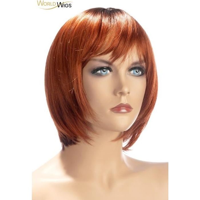 Perruque rousse courte femme clearance