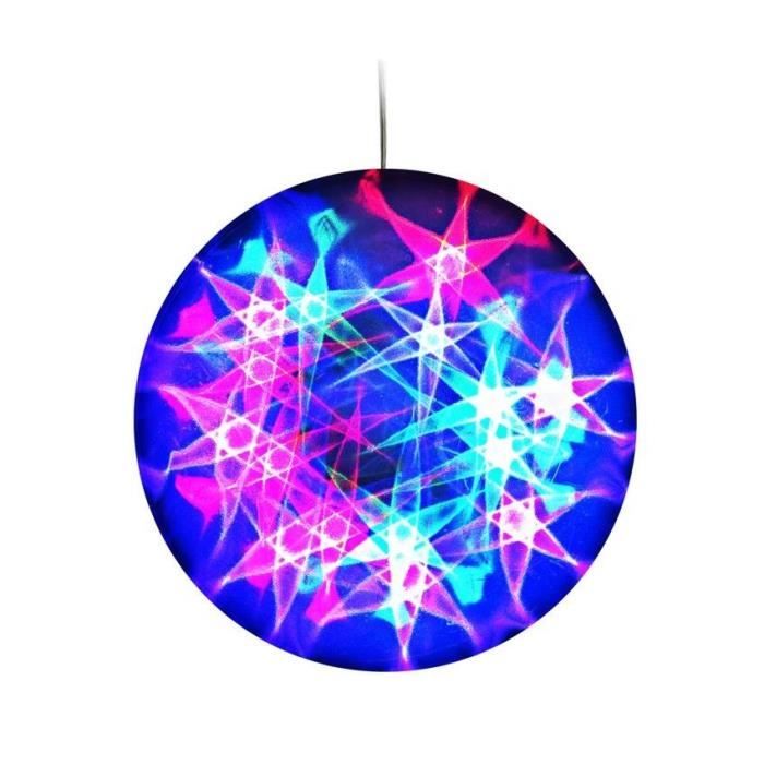 Boule Design LED 3D Galax Fun, 30 Cm, Verte