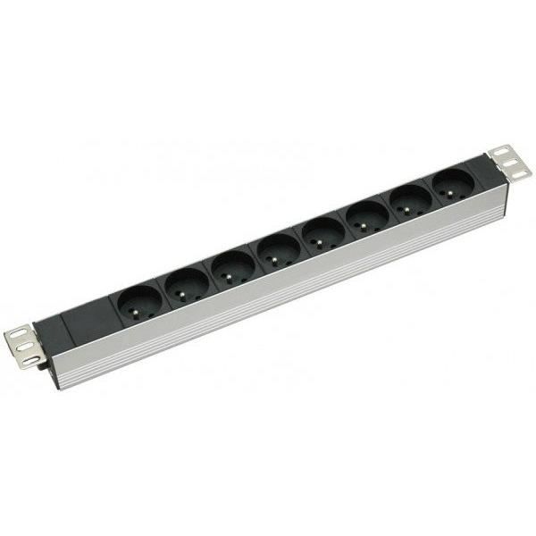 Multiprise - - 8 prises - Aluminium - Rackable 19
