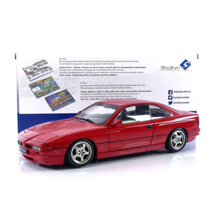Voiture Miniature de Collection SOLIDO 1 18 BMW 850 CSI 1990 Red 1807001 Cdiscount Jeux Jouets