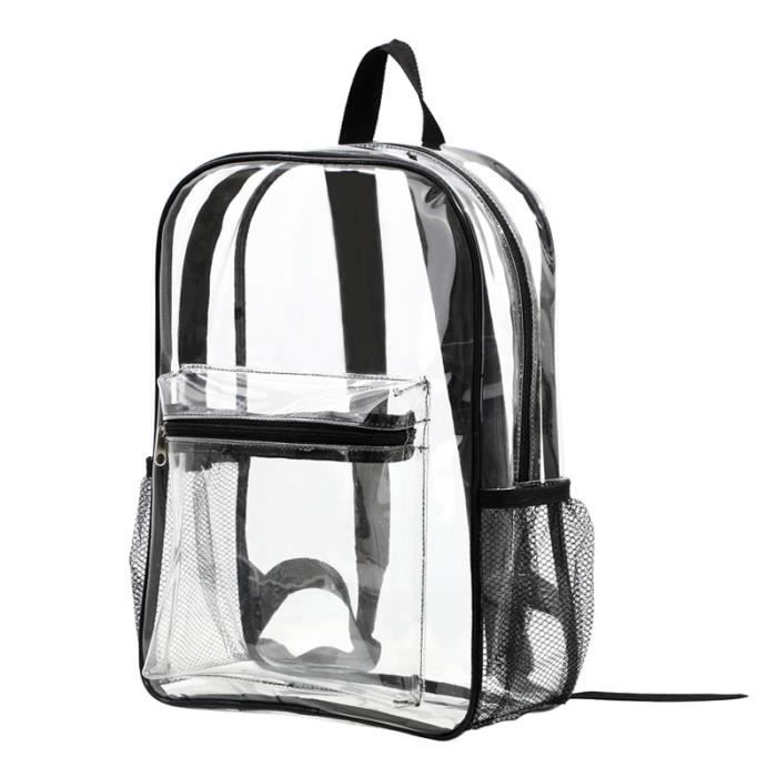 Sac a Dos d ecole PVC Transparent Cartable Grand Impermeable Plastique Sac a Dos Scolaire Cdiscount Bagagerie Maroquinerie