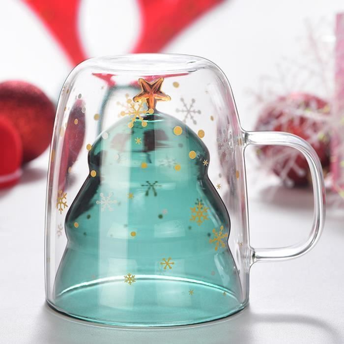 Cadeau De Noel Creative Cup Star Wish Double Tasse En Verre Resistant A La Chaleur Tasse 250ml Achat Vente Bol 3859894878977 Cdiscount