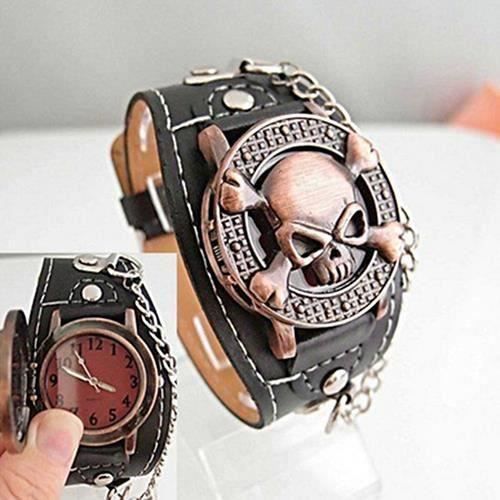 HT Bracelets Unisexes de Cache T te Steampunk Montre Bracelet