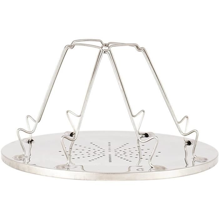 Grille-pain Pliable Pour Réchaud De Camping - Portable En Acier Inoxydable - Idéal Toast, Pain, Petit-déjeuner Outdoor - 6