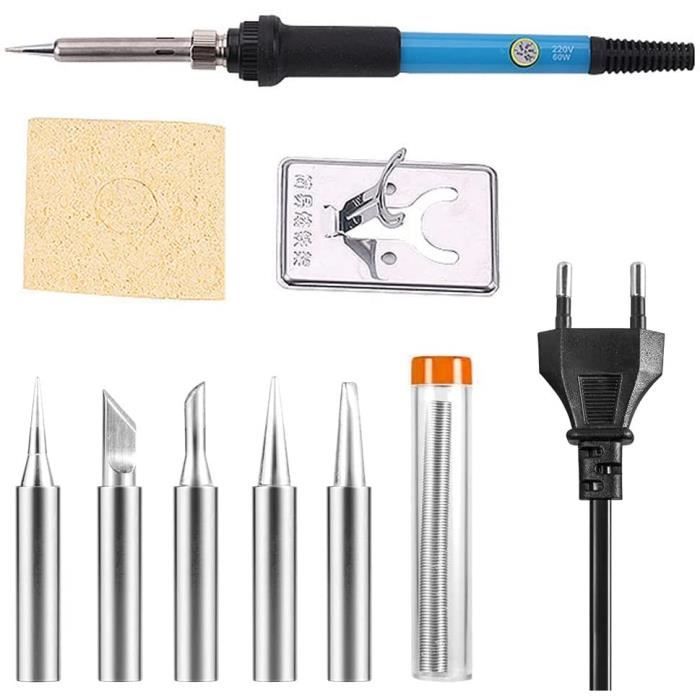 Fer à Souder Kit 80W Température Réglable 180-500°C Electronique