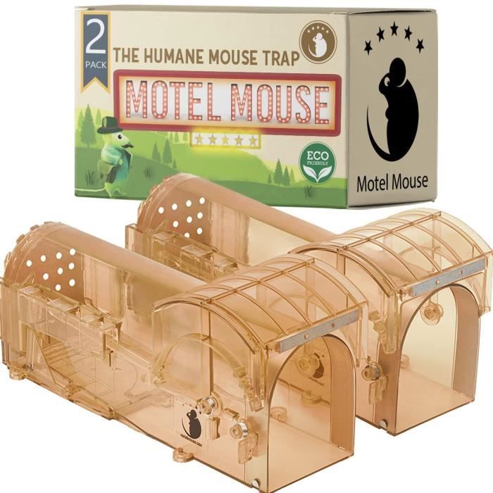 2 Pièges à Souris Vivants Réutilisables - Sans Contact - Intelligent Facile à Nettoyer - Zanfqvo