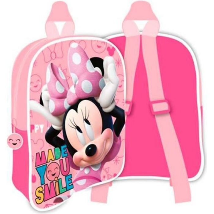 Sac a dos 28 cm Disney junior Minnie cartable sac d ecole bretelles rose Cdiscount Bagagerie Maroquinerie
