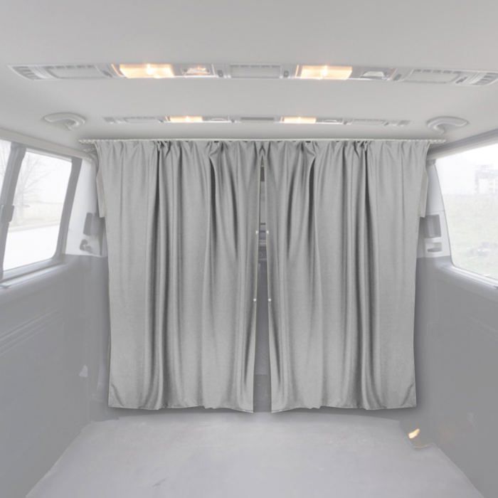 Kit D'habillage Interieur - Rideau de séparation de cabine - pour Universel Gris (180cm/200cm)