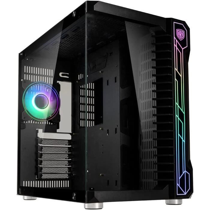 Boitier Moyen Tour ATX Unity Code X RGB avec Panneau Vitre, Noir ...