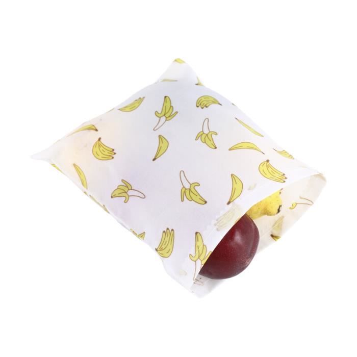 Sachets De Conservation Alimentaire En Cire D’abeille – Tissu Coton Réutilisable 20x23 Cm – Hermétique Pour Fruits, Légumes, Pain