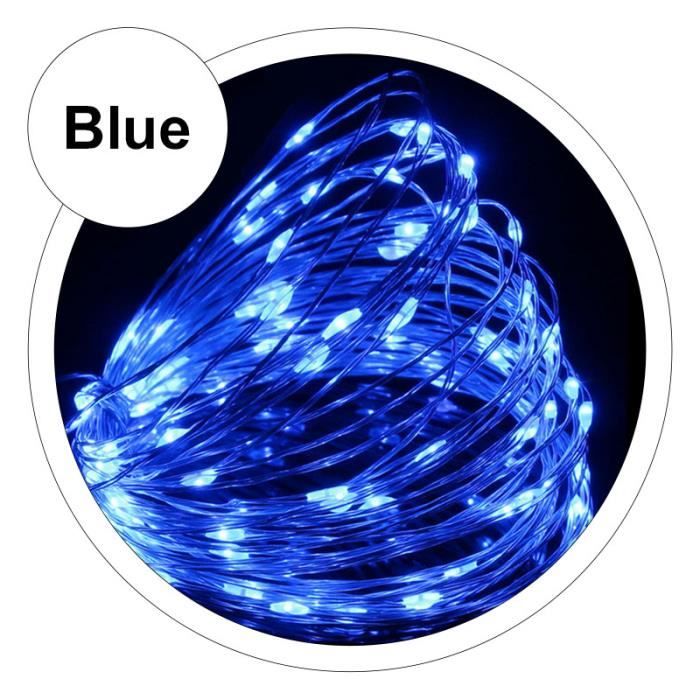 émettre de la couleur blue puissance usb power color 20m éclairage extérieur solaire étanche fil de cuivre ch