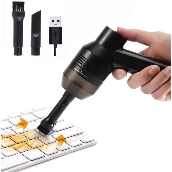 Aspirateur à Clavier USB Sans Fil - Portable Pour Voiture, Maison, Nettoyage Rapide