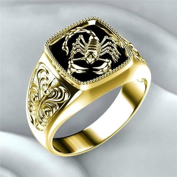 Bague De Style Gothique Pour Homme Bijoux De Qualite Superieure Punk Scorpion Retro Anneaux GOLD 8 Cdiscount Animalerie