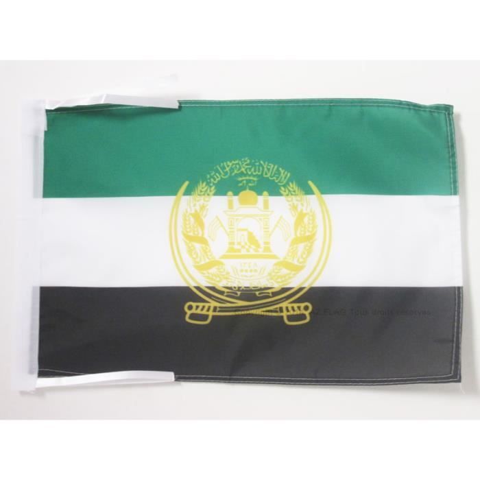 AZ FLAG Drapeau de Table Afghanistan 2001-2002 21x14cm Petit Drapeaux DE Bureau Afghan 14 x 21 cm