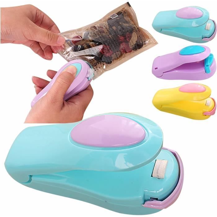 Mini Soudeuse Sac Plastique, Mini Scelleur Thermique, Scellant sous Vide portatif de Chaleur
