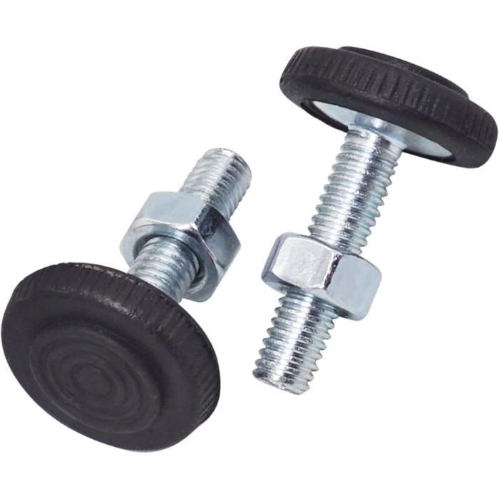 4 Pieds En Caoutchouc Noir Pour Aiguiseur RGV - Avec Vis, Diamètre Base 35mm, Hauteur 27mm, Modèle Ausonia