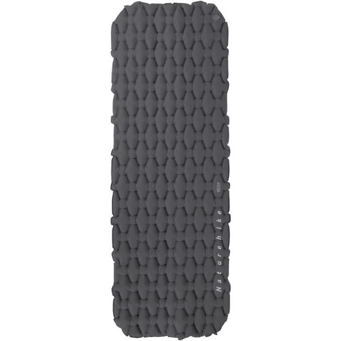 Matelas De Camping Naturehike – Gonflable 6,5 Cm D’épaisseur, En Nylon TPU 40D, Motif Diamant Pour Soutien, Compact (30x10 Cm Plié), 470 G – Pour Rando, Bivouac Et Trek