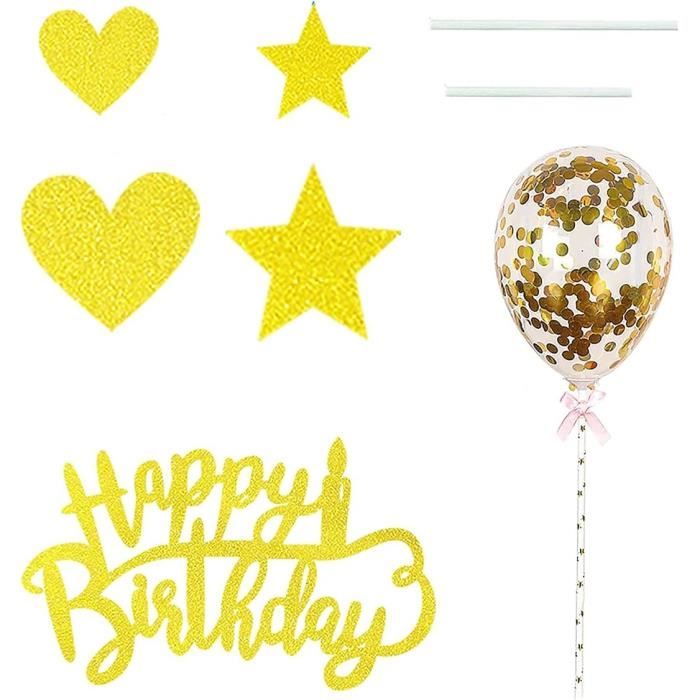 Set De Toppers De Gâteau BTS – 13 Pièces, Décoration Anniversaire Happy Birthday, Carton épais