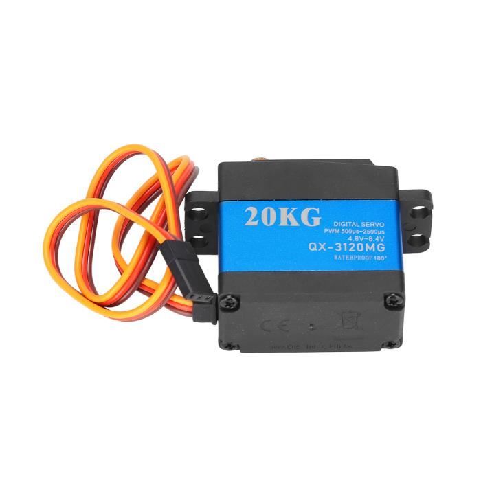 2 Servos MG995 20KG - Engrenages Métalliques, Haute Vitesse, Pour Modèles RC Voiture, Bateau, Hélico