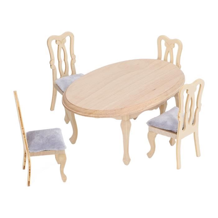 SALUTUYA Table de maison de poupée Maison de poupée simulée, Table de