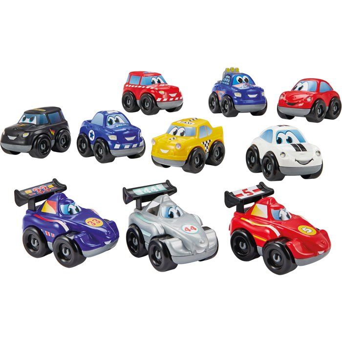 Coffret 10 Voitures Métal 1:64 - Pour Piste Hot Wheels - Modèles Aléatoires + Carte - Enfants 4 Ans Et Plus